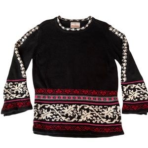 Hanna Andersson 110 fair isle sweater cotton red 5